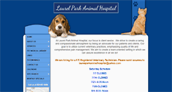 Desktop Screenshot of laurelparkanimalhospital.evetsites.net